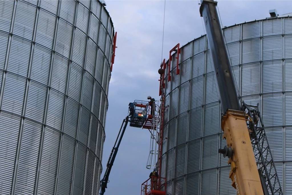 Grain Storage Systems Flynn Bros Projects, Edmonton, Alberta